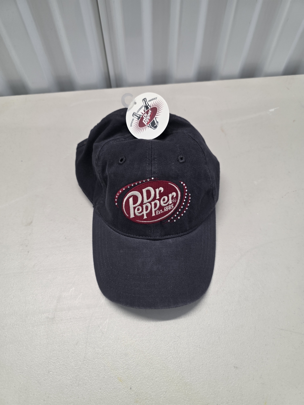 Dr.Pepper Bling Bedazzled Hat Embroidered Logo Unisex Adjustable 100% Cotton NWT
